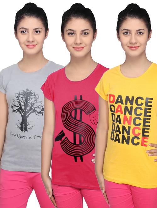 women's t-shirt combo - 19842022 - Very Small Image - 1