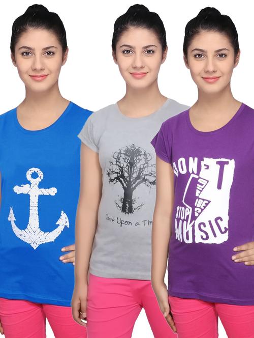 women's t-shirt combo - 19842031 - Very Small Image - 1
