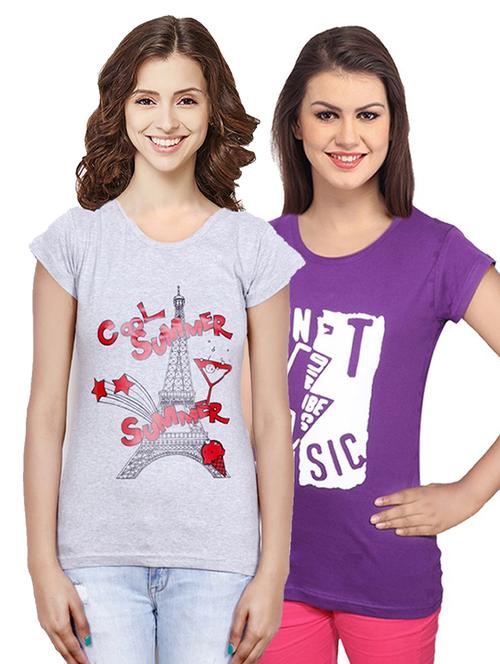 women's t-shirt combo - 19842410 - Very Small Image - 1