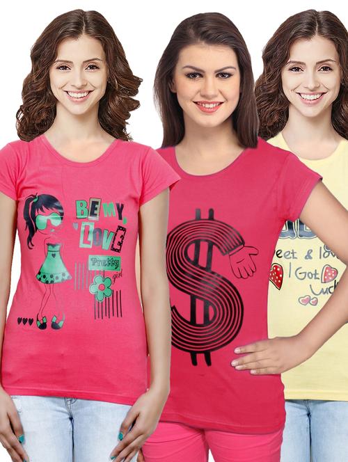 women's t-shirt combo - 19842922 - Very Small Image - 1