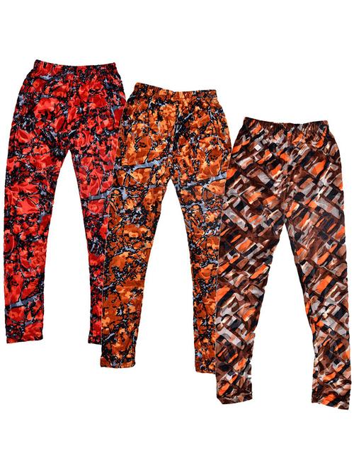 girls pack of 3 printed leggings - 19843130 - Very Small Image - 1