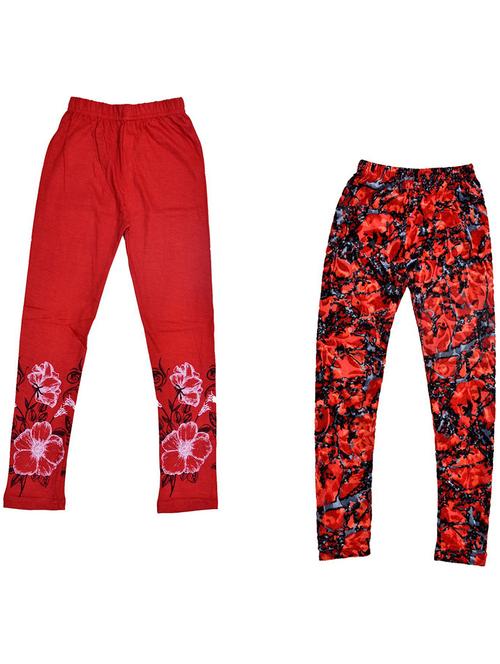 set of 2 printed leggings - 19843150 - Very Small Image - 1