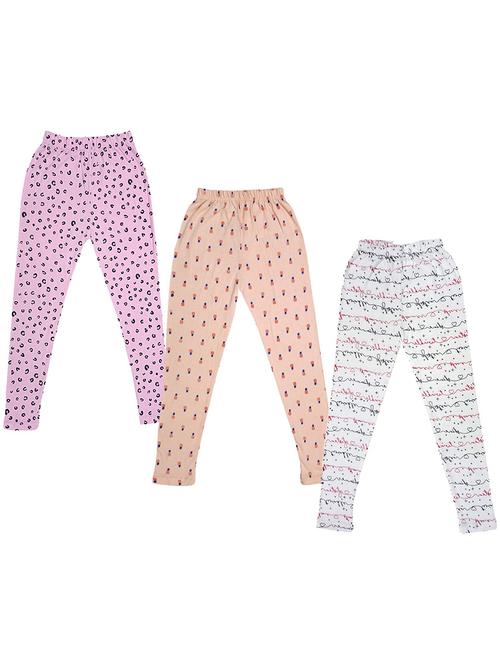 girls pack of 3 printed leggings - 19843162 - Very Small Image - 1