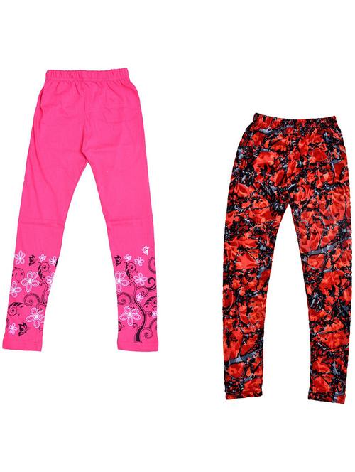set of 2 printed leggings - 19843170 - Very Small Image - 1