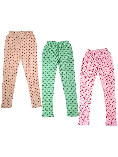 pack of 3 girls printed leggings - 19843207 - Very Small Image - 1