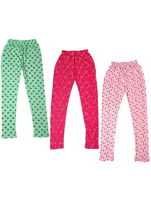 pack of 3 girls printed leggings - 19843219 - Very Small Image - 1