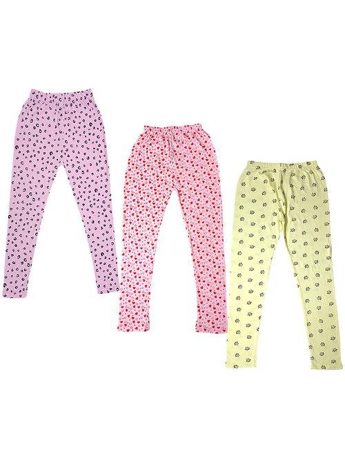 pack of 3 girls printed leggings - 19843230 - Very Small Image - 1