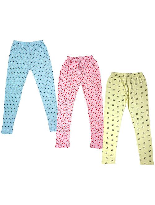 pack of 3 girls printed leggings - 19843232 - Very Small Image - 1
