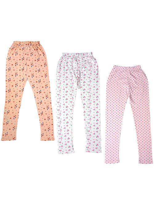 pack of 3 girls printed leggings - 19843290 - Very Small Image - 1