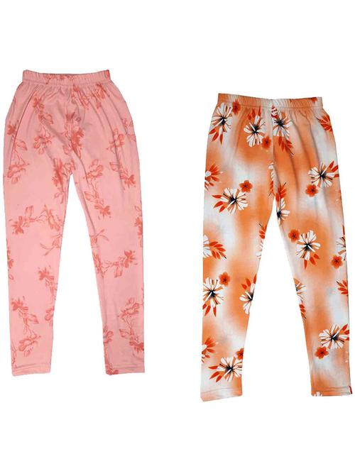 pack of 2 girls printed leggings - 19843303 - Very Small Image - 1