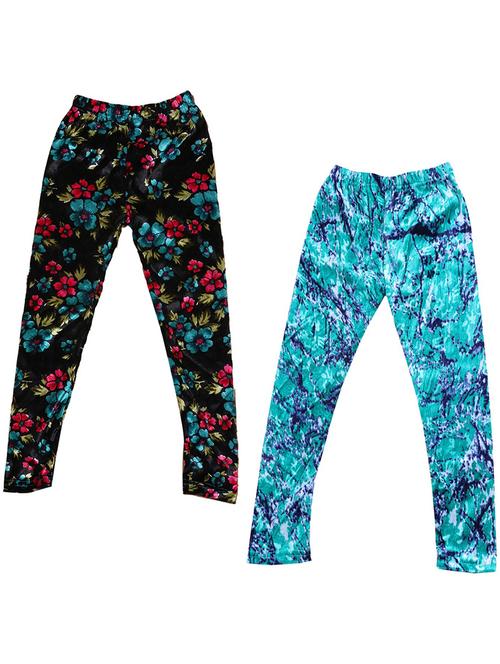 pack of 2 girls printed leggings - 19843318 - Very Small Image - 1