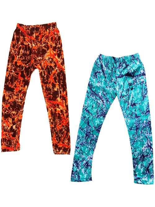 pack of 2 girls printed leggings - 19843324 - Very Small Image - 1