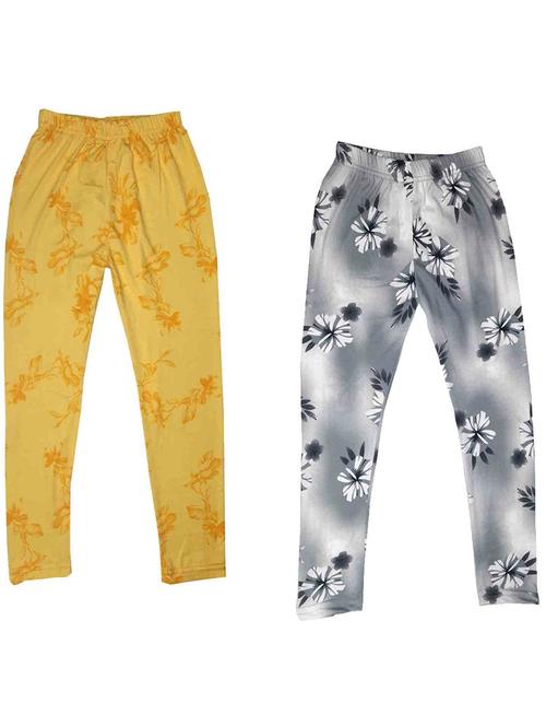 pack of 2 girls printed leggings - 19843357 - Very Small Image - 1
