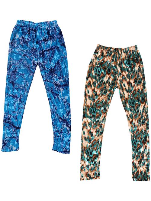 pack of 2 girls printed leggings - 19843363 - Very Small Image - 1