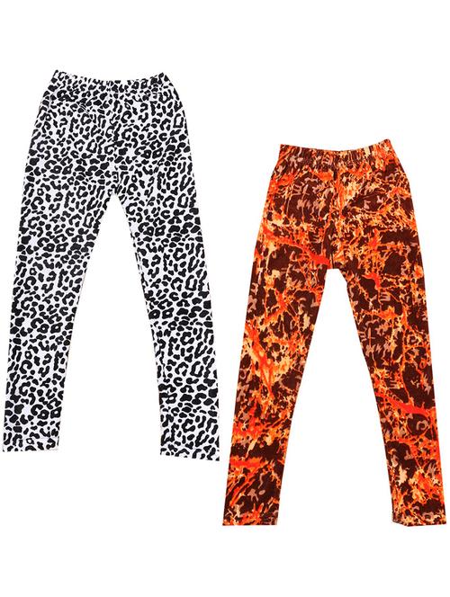 pack of 2 girls printed leggings - 19843383 - Very Small Image - 1