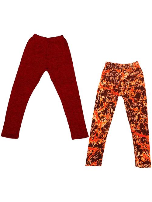 pack of 2 girls printed leggings - 19843393 - Very Small Image - 1