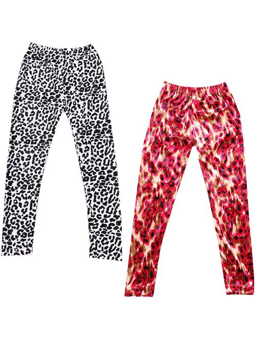 pack of 2 girls printed leggings - 19843417 - Very Small Image - 1