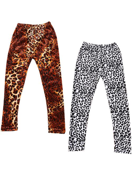 pack of 2 girls printed leggings - 19843438 - Very Small Image - 1