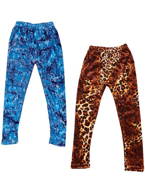 pack of 2 printed leggings - 19843468 - Very Small Image - 1