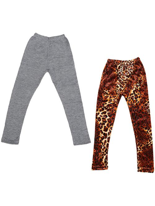 pack of 2 printed leggings - 19843478 - Very Small Image - 1