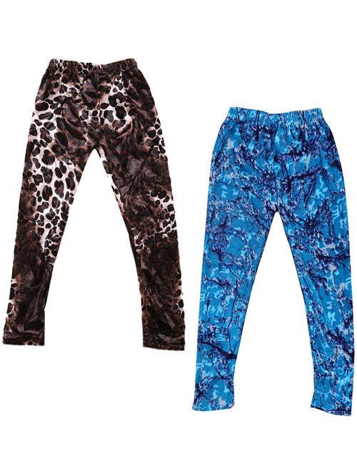 pack of 2 printed leggings - 19843507 - Very Small Image - 1