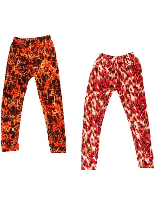 pack of 2 printed leggings - 19843545 - Very Small Image - 1