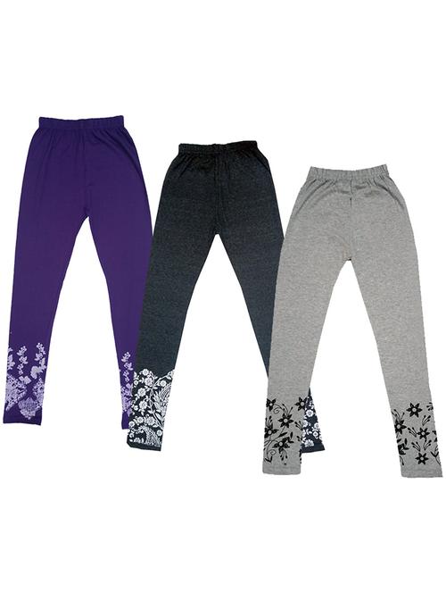 pack of 3 printed leggings - 19843548 - Very Small Image - 1