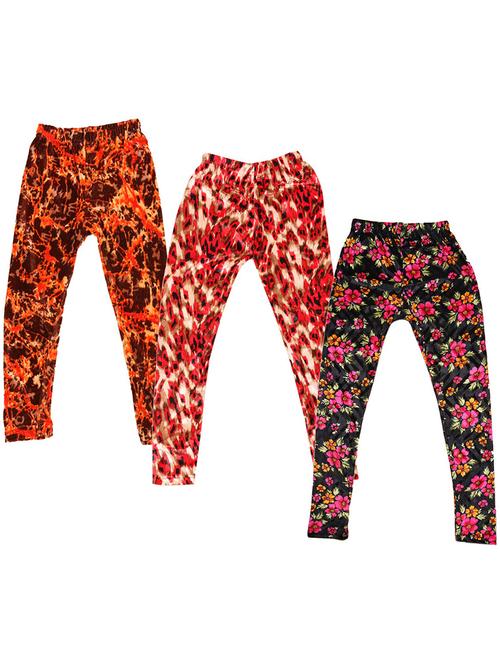 pack of 3 printed leggings - 19843551 - Very Small Image - 1