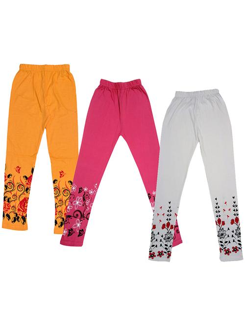 pack of 3 printed leggings - 19843612 - Very Small Image - 1