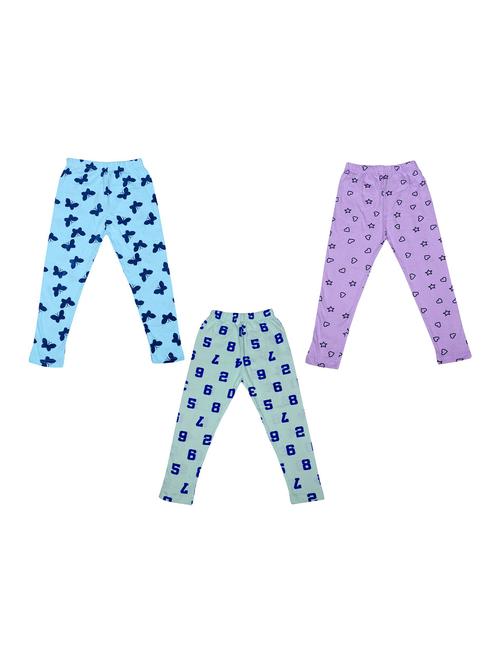 set of 3 polycotton legging - 19843803 - Very Small Image - 1