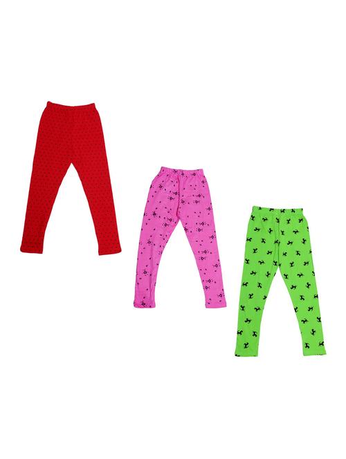 girls pack of 3 leggings - 19843958 - Very Small Image - 1