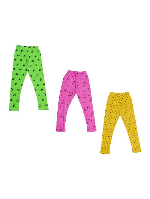 girls pack of 3 leggings - 19843963 - Very Small Image - 1