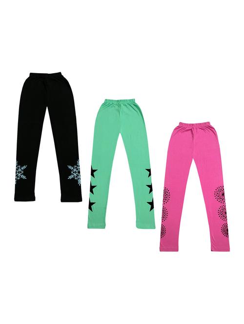 girls pack of 3 leggings - 19844065 - Very Small Image - 1
