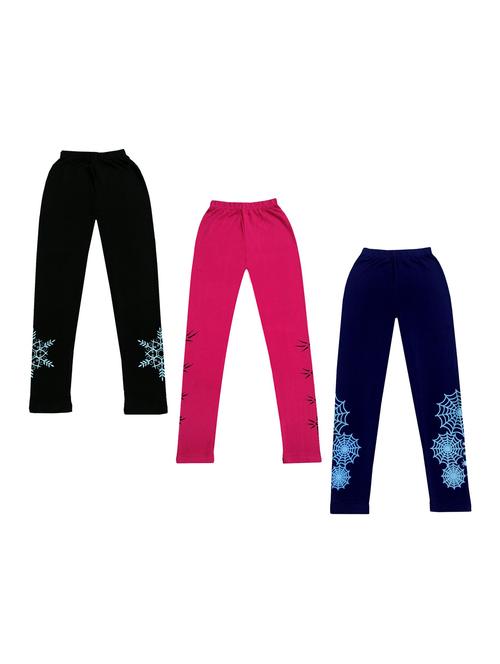 girls pack of 3 leggings - 19844101 - Very Small Image - 1