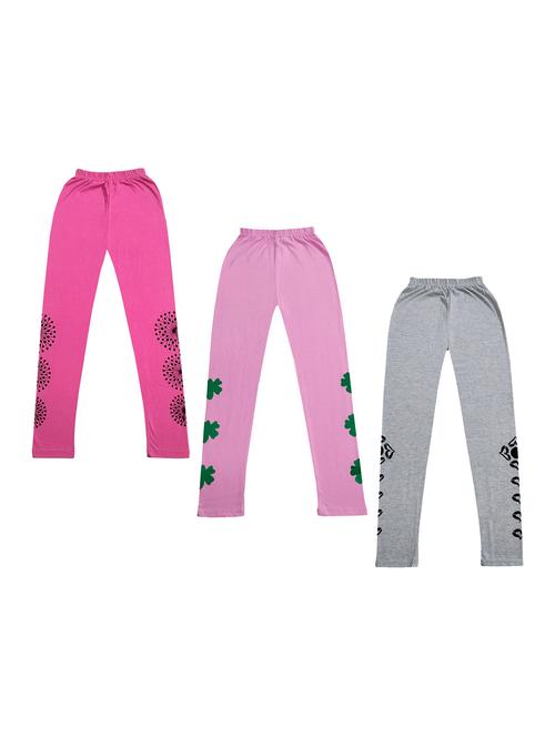 girls pack of 3 leggings - 19844136 - Very Small Image - 1