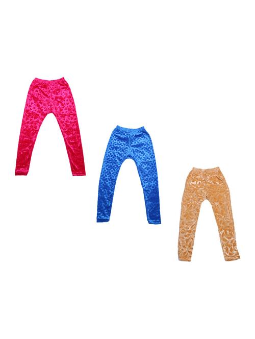 girls pack of 3 leggings - 19844228 - Very Small Image - 1