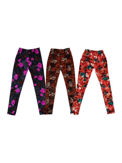 girls pack of 3 leggings - 19844306 - Very Small Image - 1
