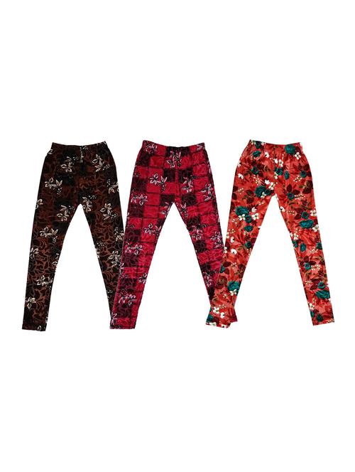 girls pack of 3 leggings - 19844345 - Very Small Image - 1