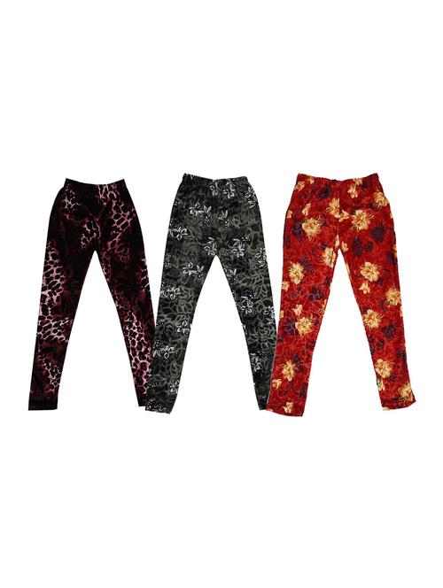 girls pack of 3 leggings - 19844386 - Very Small Image - 1