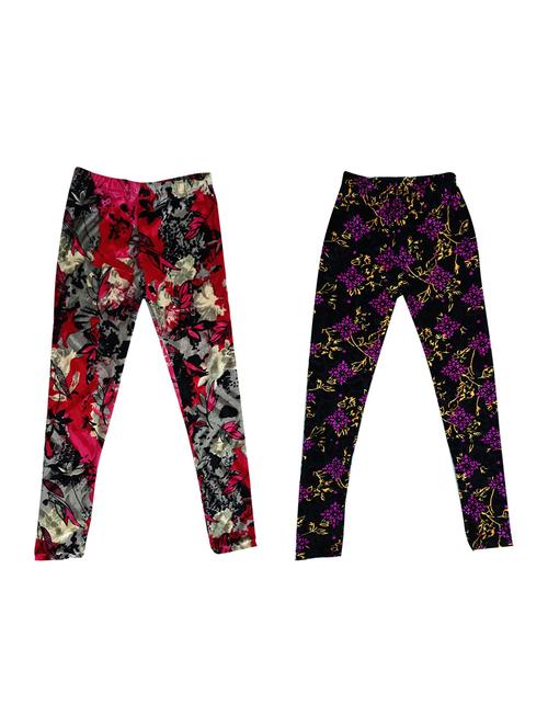 girls pack of 2 leggings - 19844400 - Very Small Image - 1