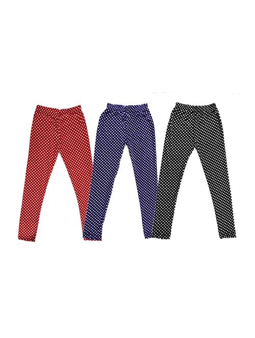 pack of 3 printed leggings - 19844475 - Very Small Image - 1