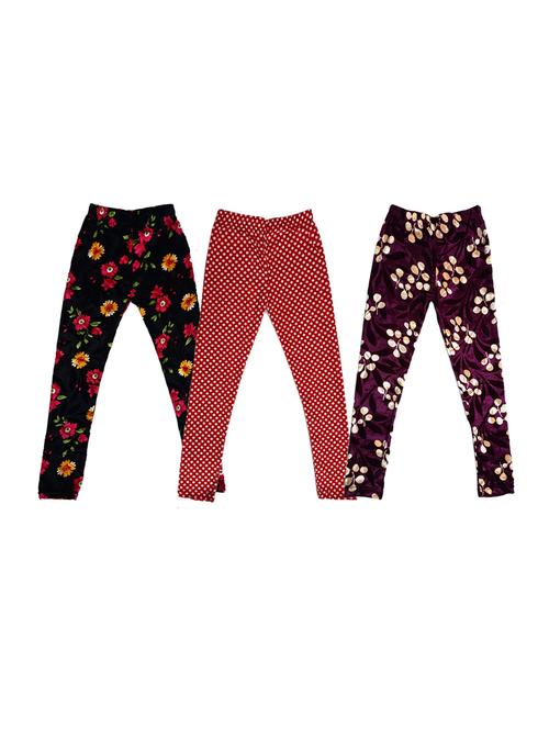 pack of 3 printed leggings - 19844493 - Very Small Image - 1