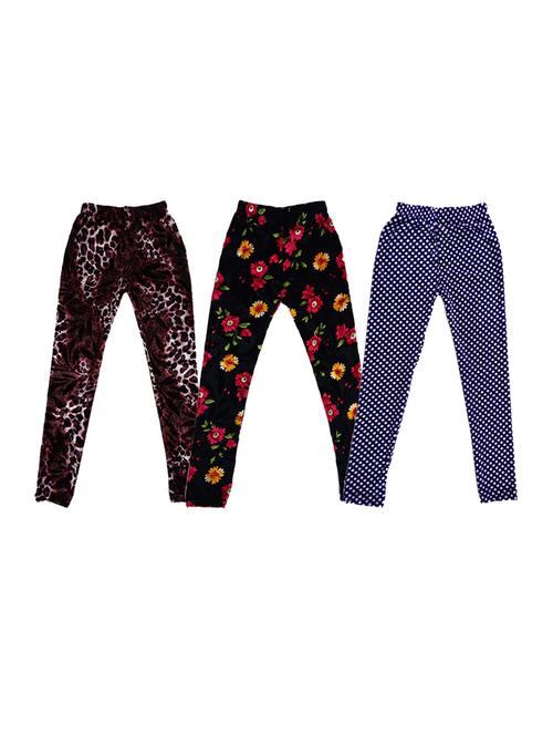 pack of 3 printed leggings - 19844513 - Very Small Image - 1