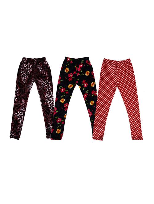 pack of 3 printed leggings - 19844514 - Very Small Image - 1