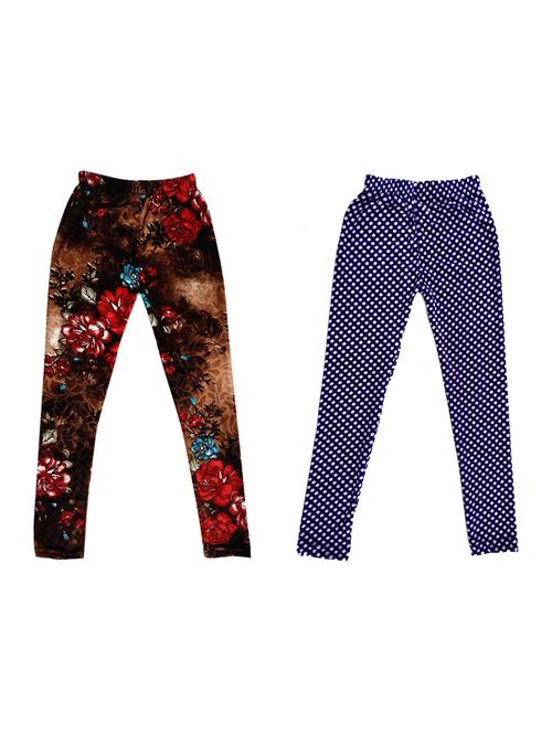 pack of 2 printed leggings - 19844542 - Very Small Image - 1