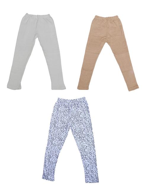 pack of 3 multi colored printed legging - 19844588 - Very Small Image - 1