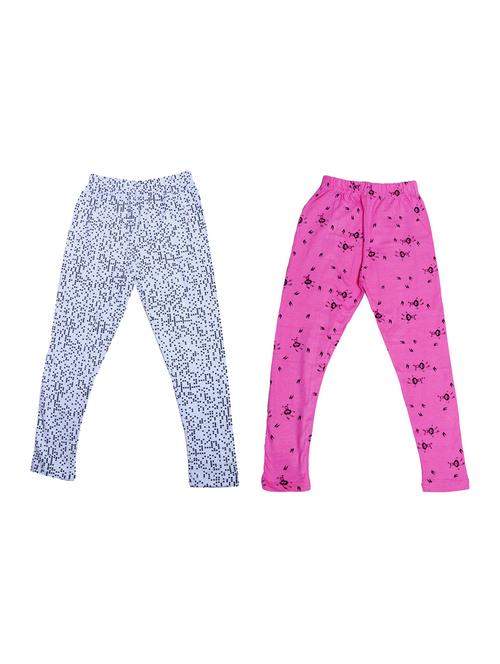 pack of 2 multi colored printed legging - 19844597 - Very Small Image - 1