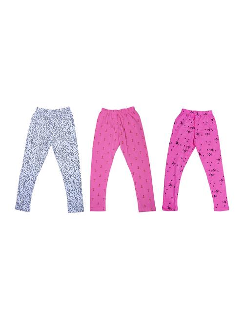pack of 3 multi colored printed legging - 19844610 - Very Small Image - 1