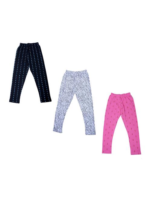 pack of 3 multi colored printed legging - 19844613 - Very Small Image - 1
