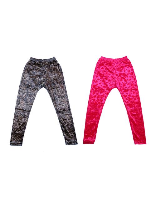 pack of 2 multi colored printed legging - 19844620 - Very Small Image - 1